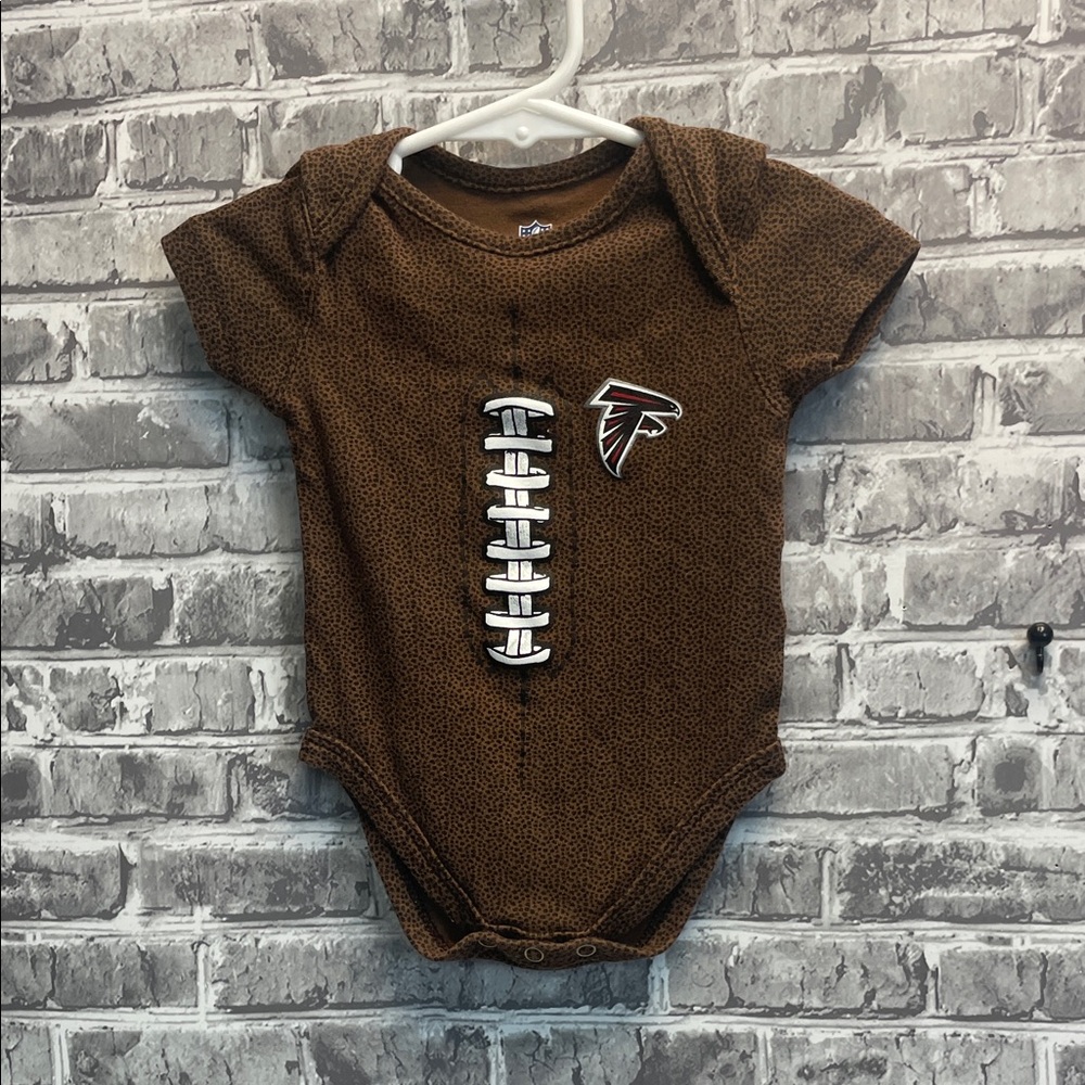 Falcons NFL Brown‎ Football baby onesie